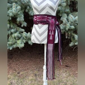 Navajo sash ceremonial handwoven wrap belt